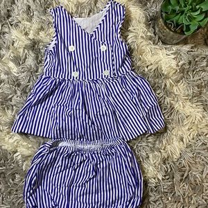 Ralph Lauren 2 piece outfit for baby girl size 12m